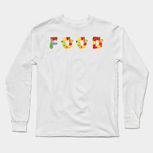 Food Typography Long Sleeve T-Shirt